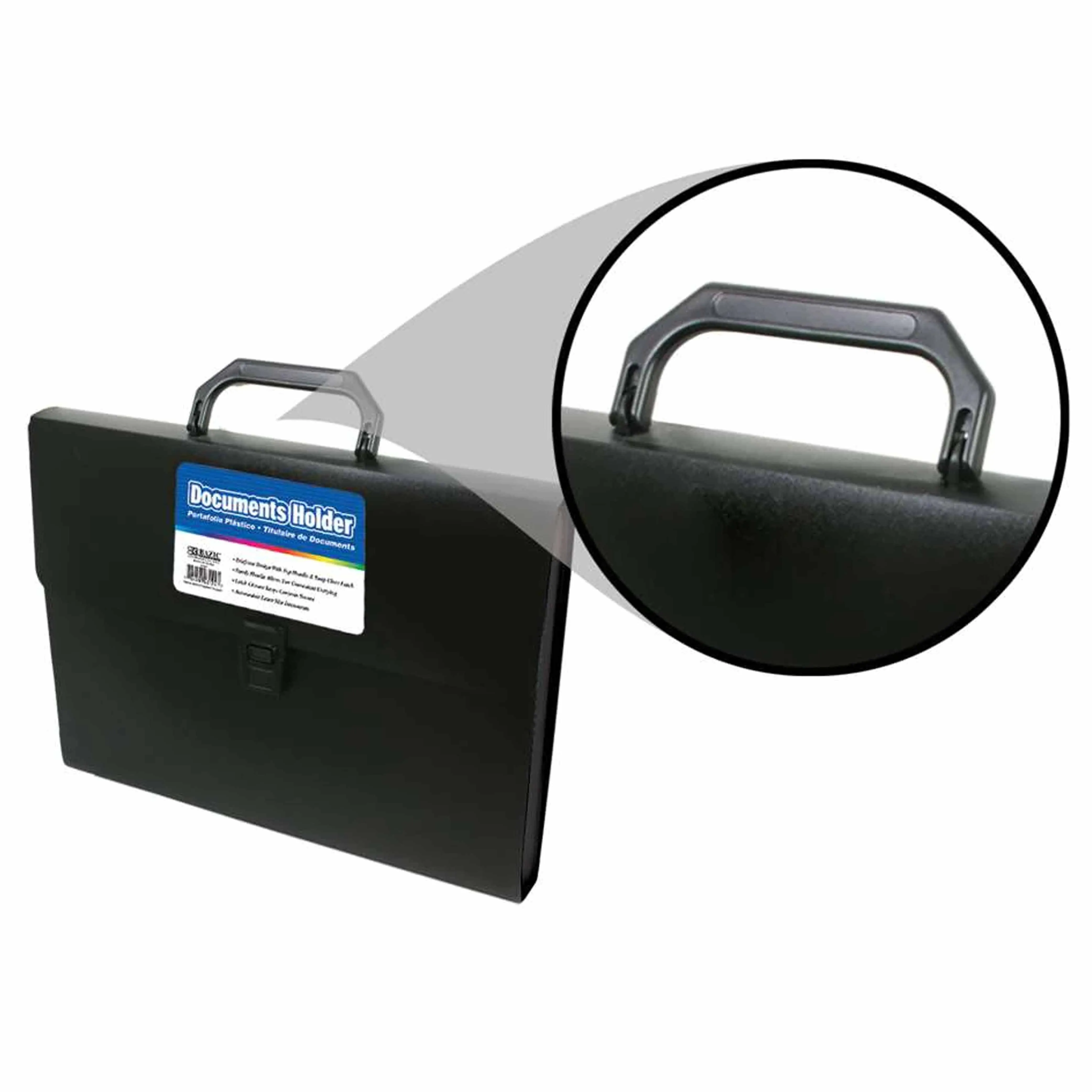 2 Pc Document Case Holder Handle Letter Size Paper Organizer Briefcase Portfolio