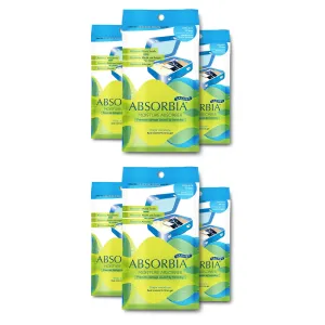 Absorbia Moisture Absorber | Absorbia Sachet(100gms X6 Sachet) - Season Pack of 6 |Absorption Capacity 200ml Each Sachet | Dehumidier for Bags, Suitcases & Drawers | Fights Moisture,Musty smells etc
