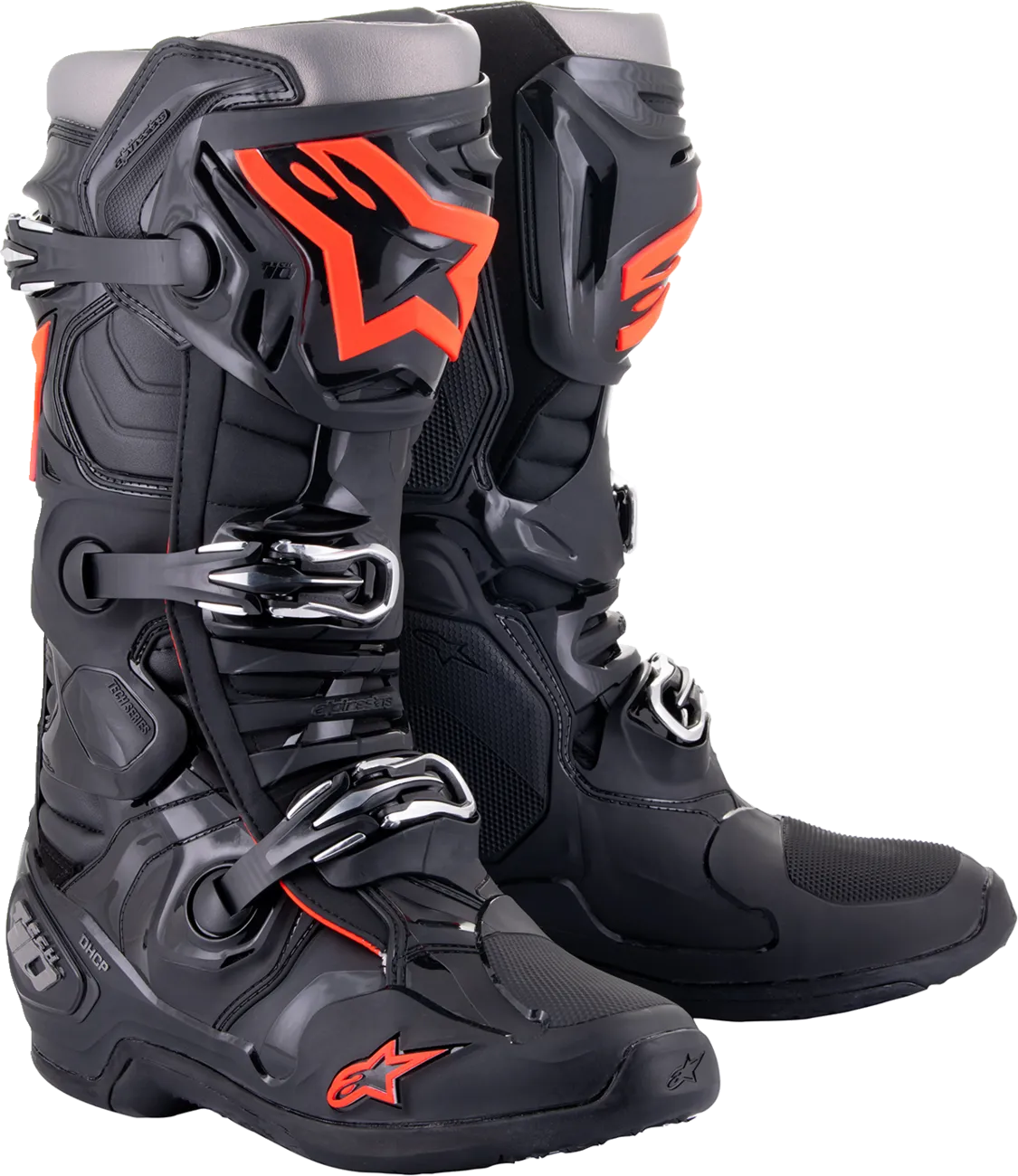 ALPINESTARS Tech 10 Boots - Black/Red Fluorescent - US 14 2010020-1030-14