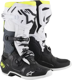 ALPINESTARS Tech 10 Boots - Black/White/Yellow - US 7 2010020-125-7