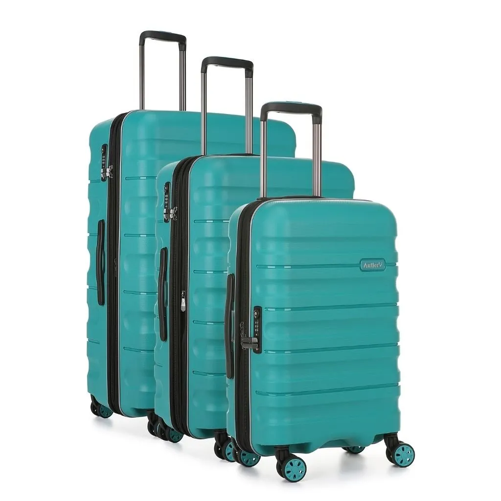 Antler Lincoln Hardsided Luggage 3 Piece Set - Teal
