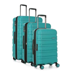 Antler Lincoln Hardsided Luggage 3 Piece Set - Teal
