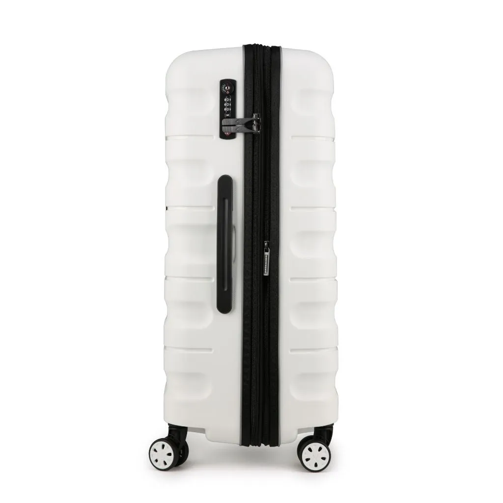 Antler Lincoln Hardsided Luggage 3 Piece Set - White