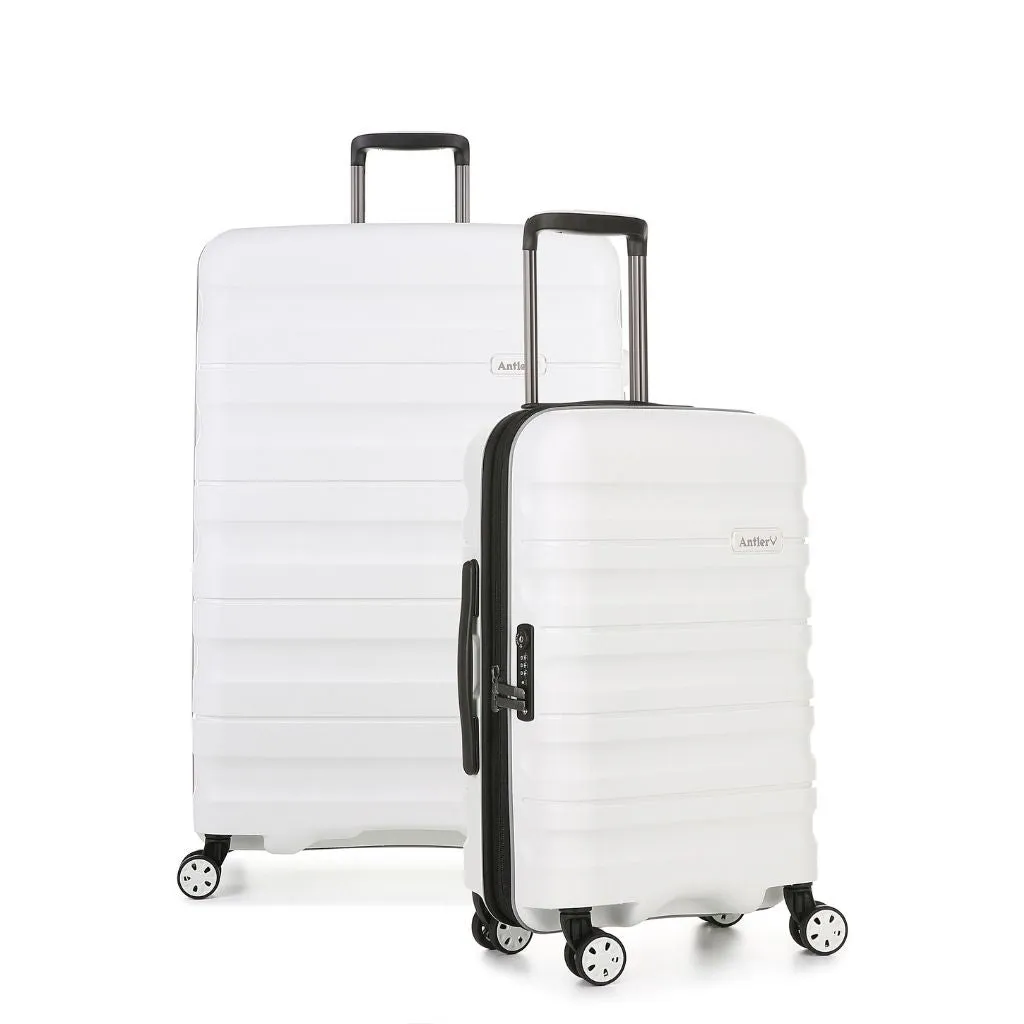 Antler Lincoln Hardsided Luggage Duo Set - White