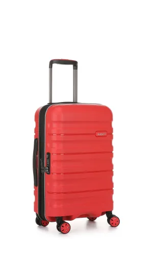 Antler – Lincoln Small 56cm Hardside 4 Wheel Suitcase – Red