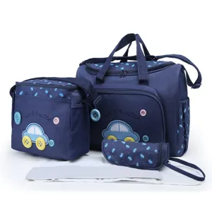Baby Bucket Baby Diaper Nappy Changing Baby Diaper Bag Mummy Bag Handbag-(Pack of 4 – Navy Blue-1)