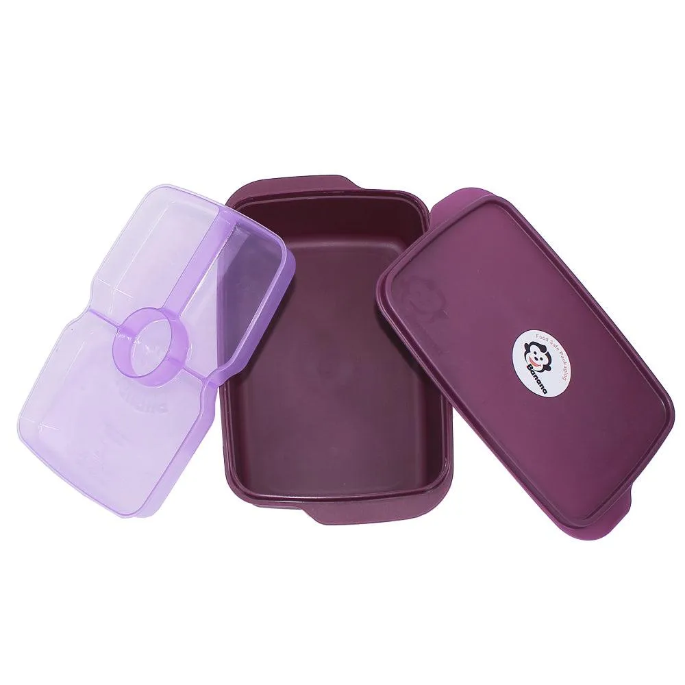 Banana Lunch Box With Splitter 2 Levels  (1.5 L)