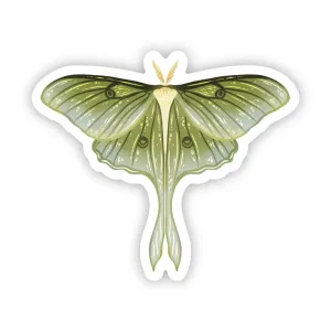 Big Moods Moth Sticker (Green)
