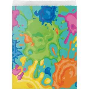 Bulk Paint Splatter Paper Treat Bags (Case of 96)