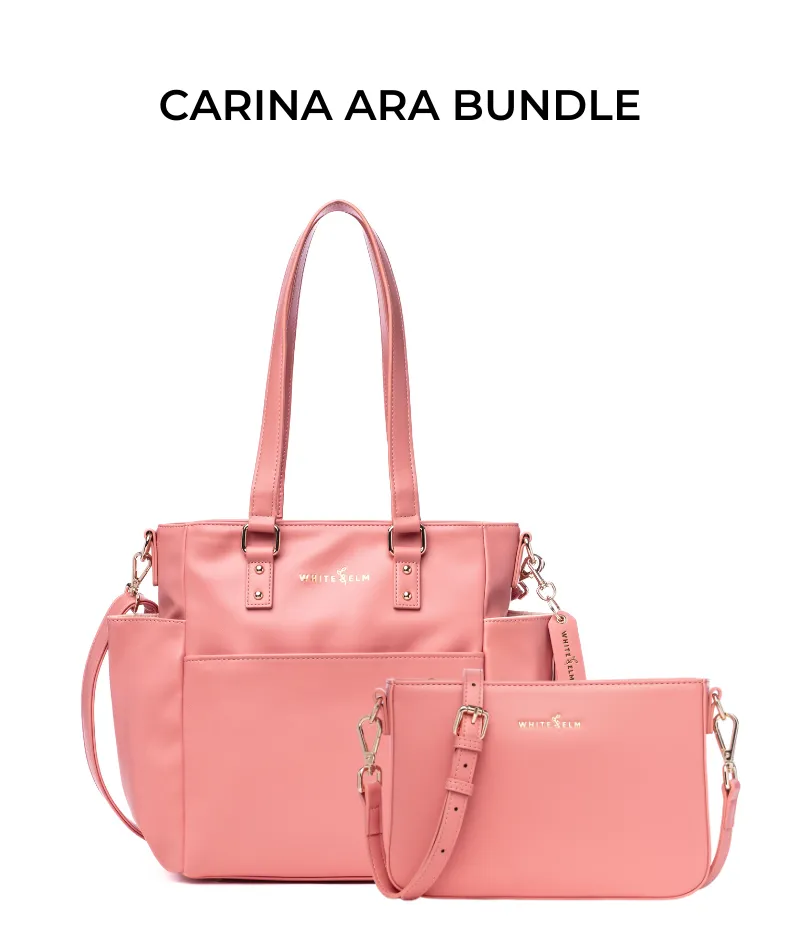 Carina Tote Bag - Coral [OUTLET RETIRED FINAL SALE]