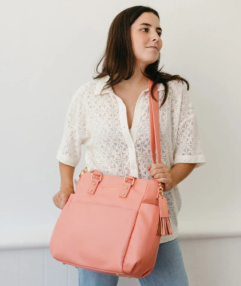 Carina Tote Bag - Coral [OUTLET RETIRED FINAL SALE]
