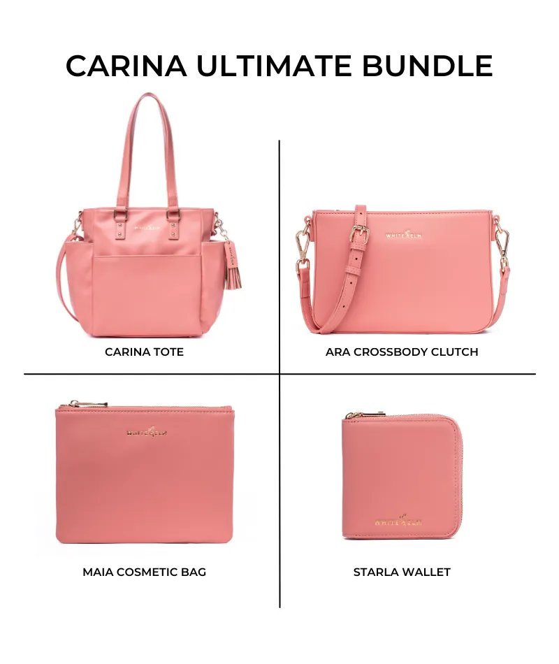 Carina Tote Bag - Coral [OUTLET RETIRED FINAL SALE]