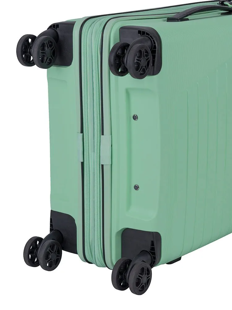Cellini Starlite Carry-On 4 Wheel Trolley Case | Light Green