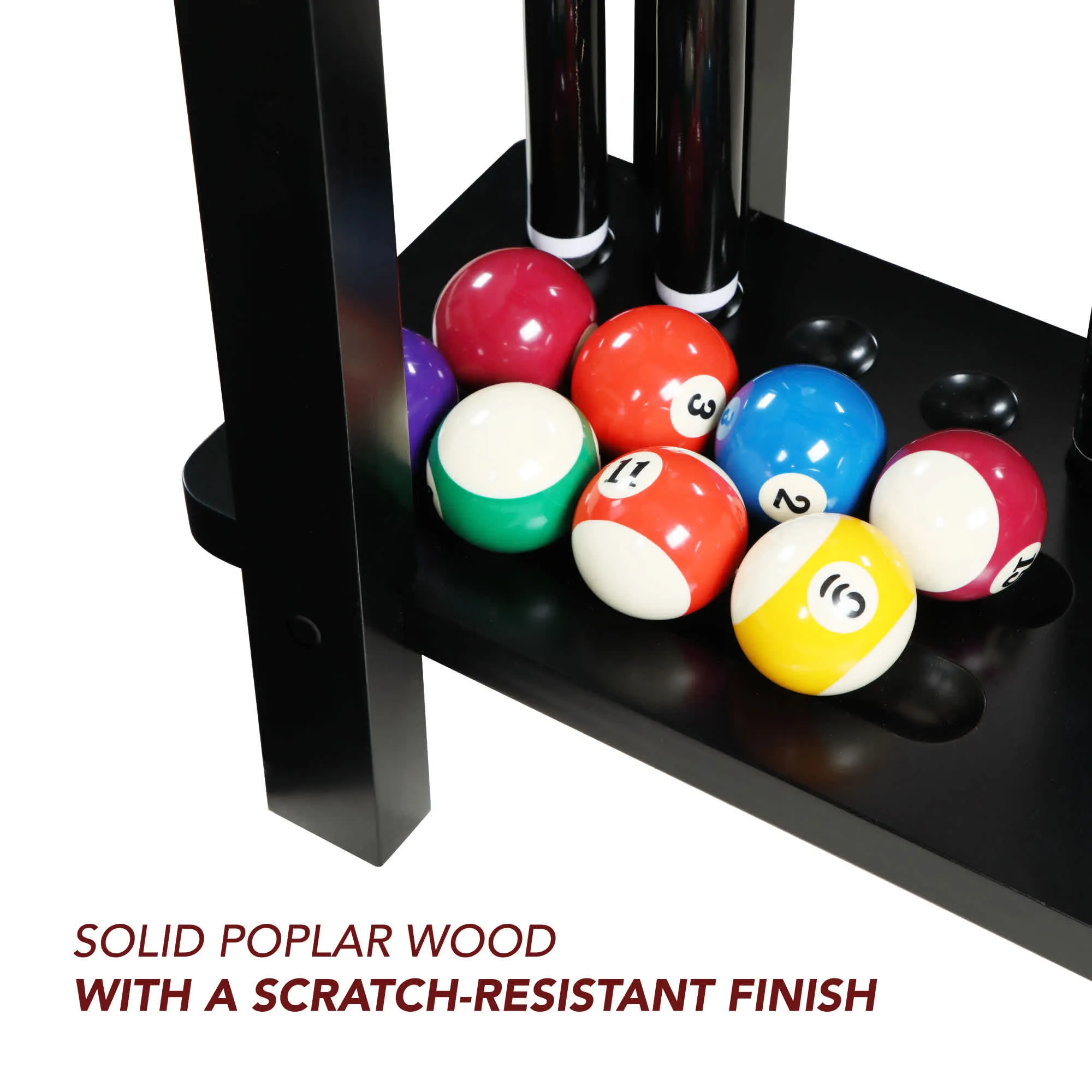 Classic Floor Billiard Pool Cue Rack