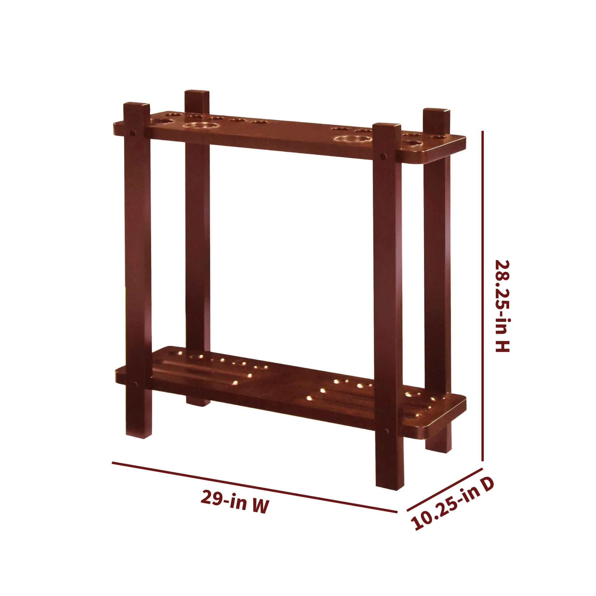 Classic Floor Billiard Pool Cue Rack