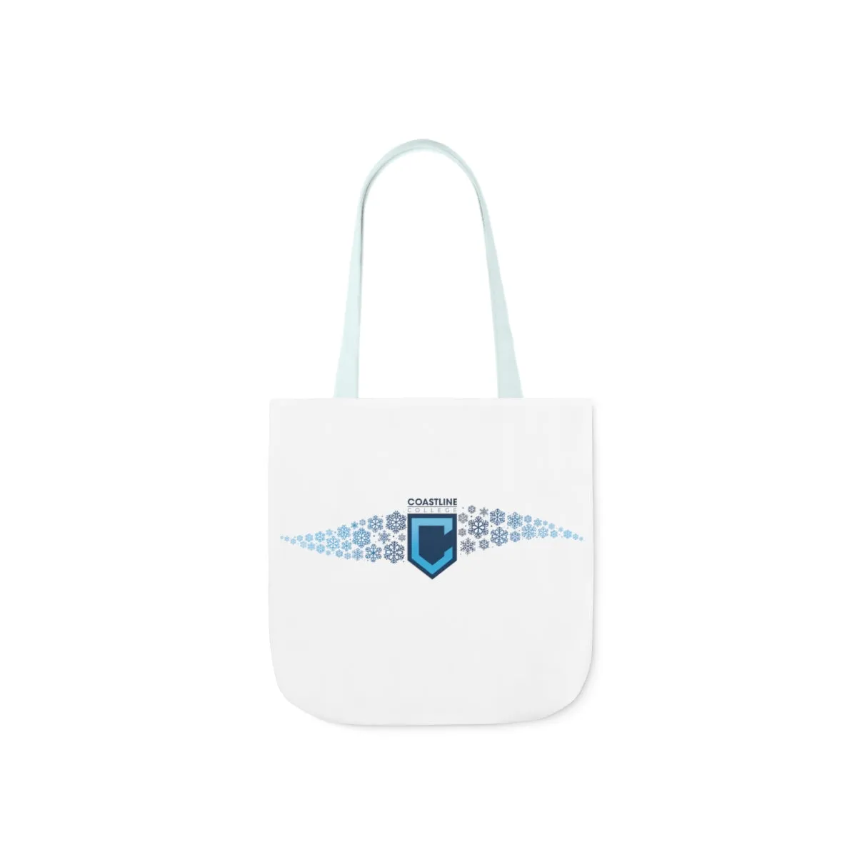 Coastline Winter Wave Polyester Canvas Tote Bag