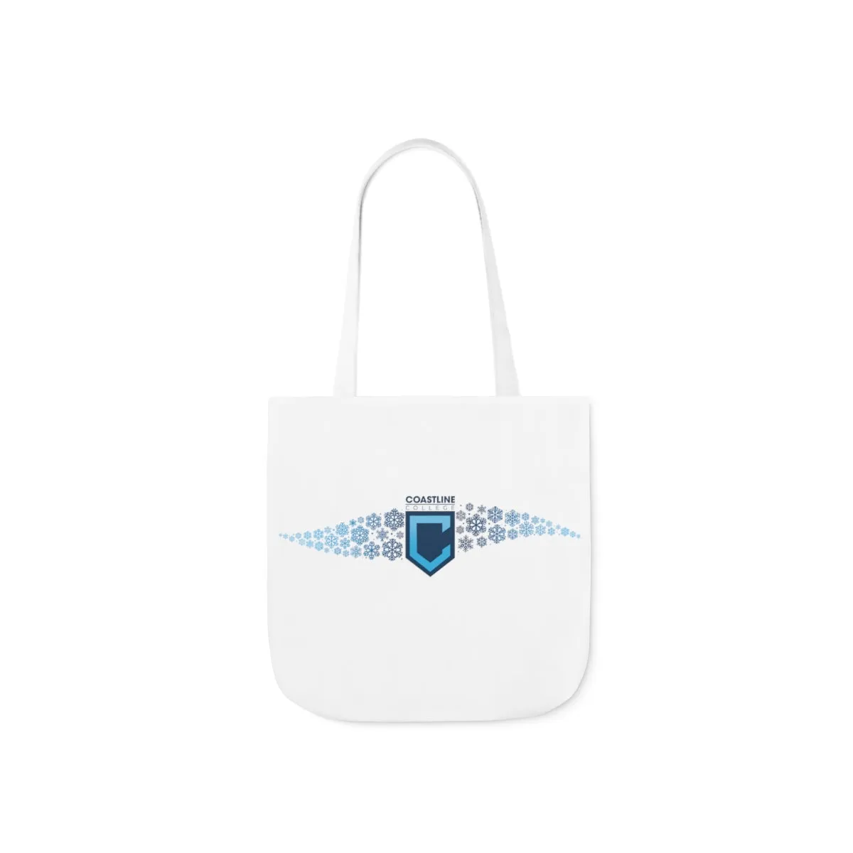 Coastline Winter Wave Polyester Canvas Tote Bag