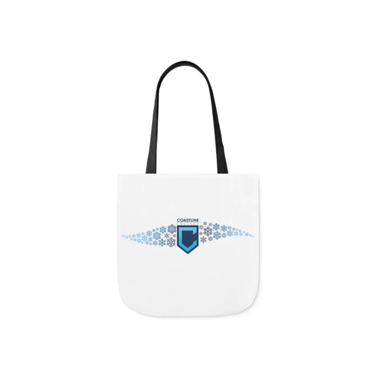 Coastline Winter Wave Polyester Canvas Tote Bag