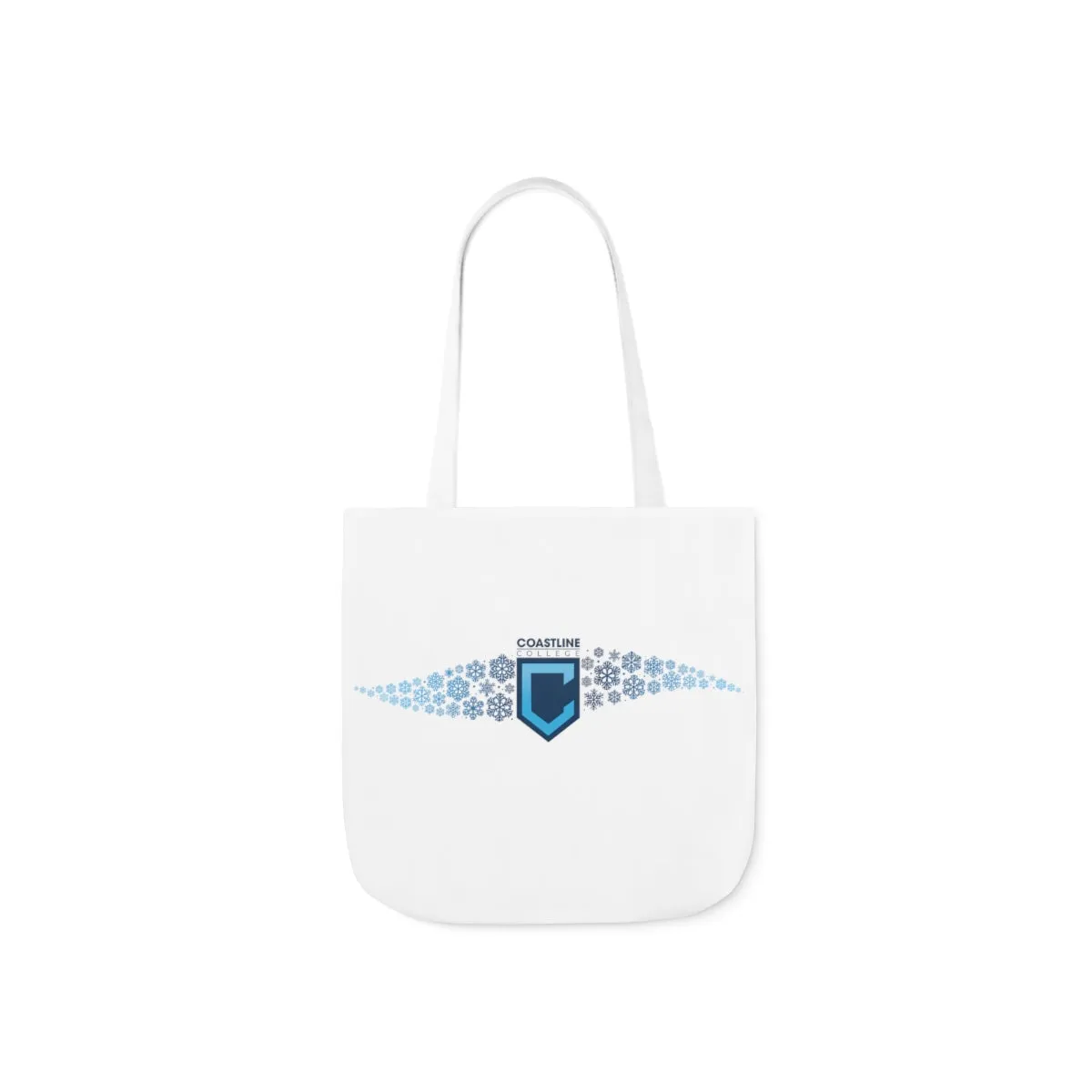 Coastline Winter Wave Polyester Canvas Tote Bag