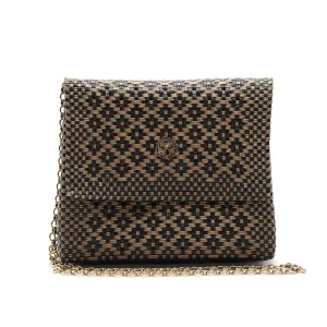 Crossbody Gold/ Black Aztec