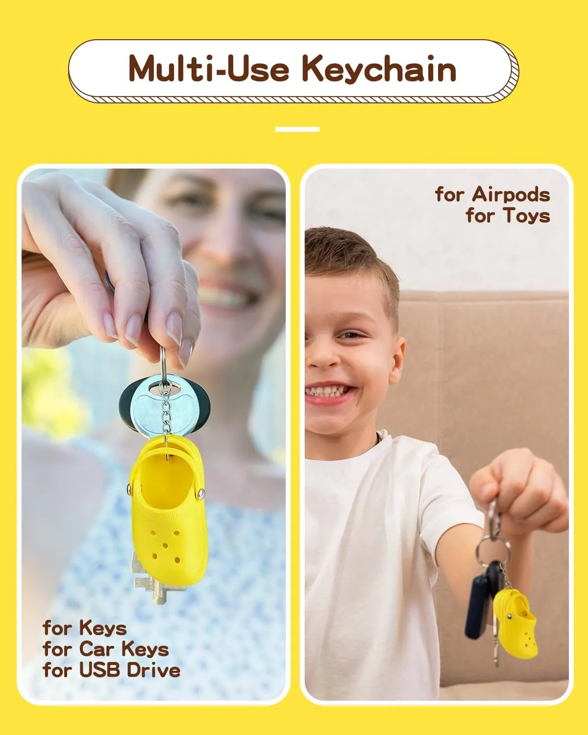 Cute Shoe Keychains Bulk for Women Men Kids Party Favors, Mini Key Chains for Car Handbag Backpack Birthday Gifts