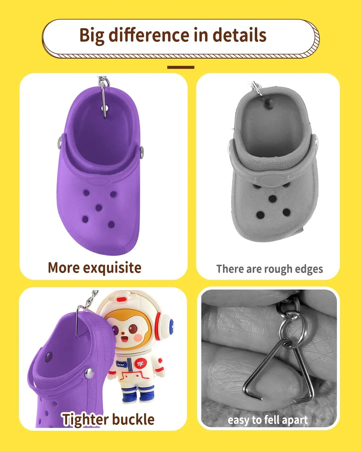 Cute Shoe Keychains Bulk for Women Men Kids Party Favors, Mini Key Chains for Car Handbag Backpack Birthday Gifts