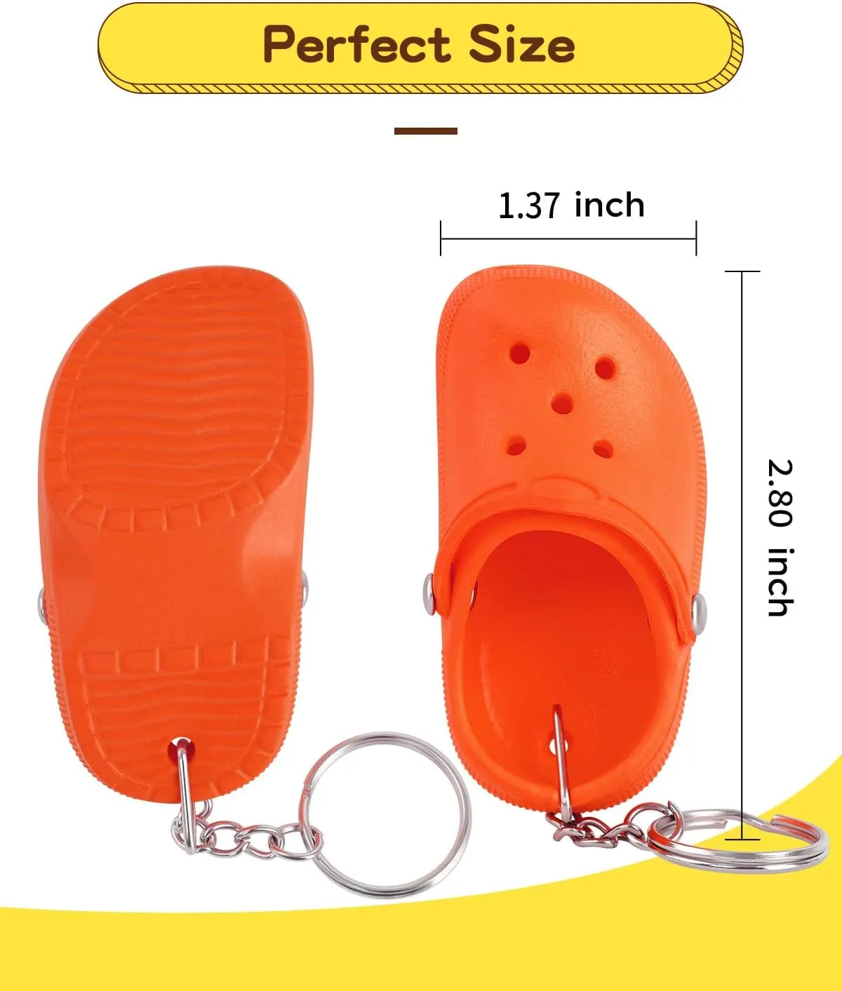 Cute Shoe Keychains Bulk for Women Men Kids Party Favors, Mini Key Chains for Car Handbag Backpack Birthday Gifts