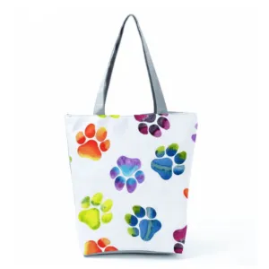 Dog Themed Canvas Totes