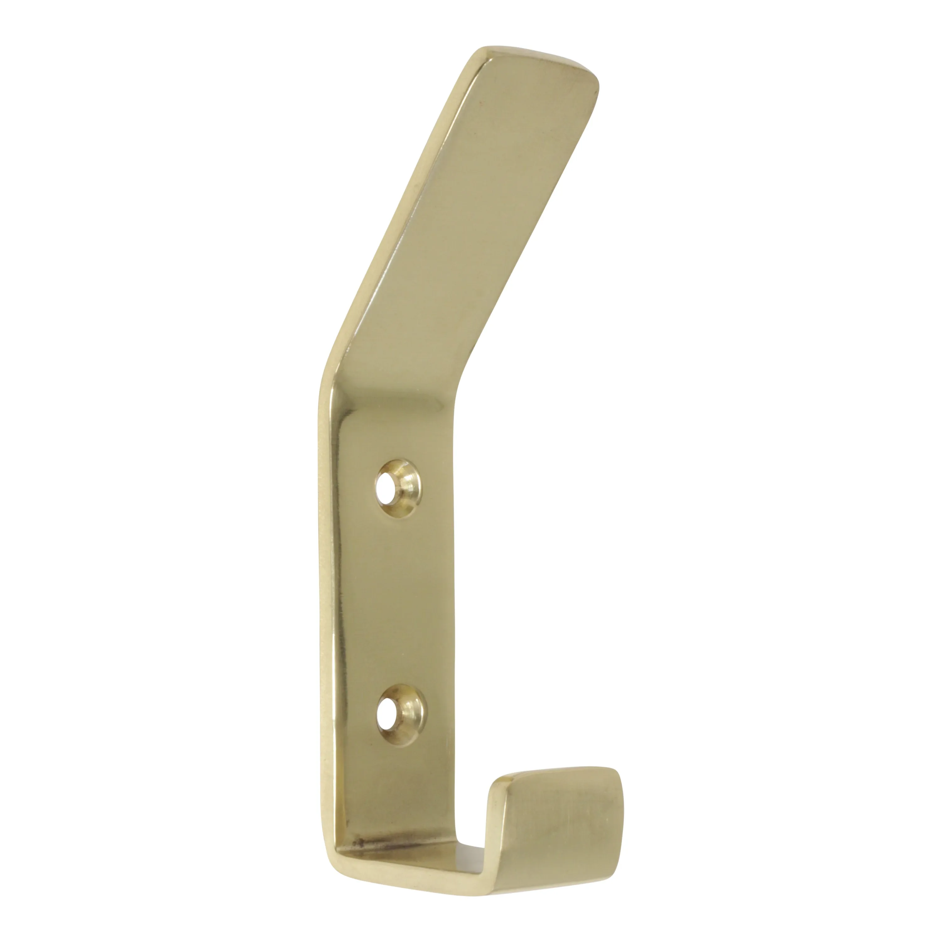 [Double Hook BR2402] Brass Modern Industrial Wall Hook (1.7 Inch)