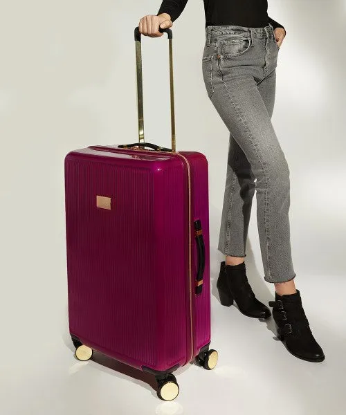 Dune London Olive 67cm 4-Wheel Medium Suitcase