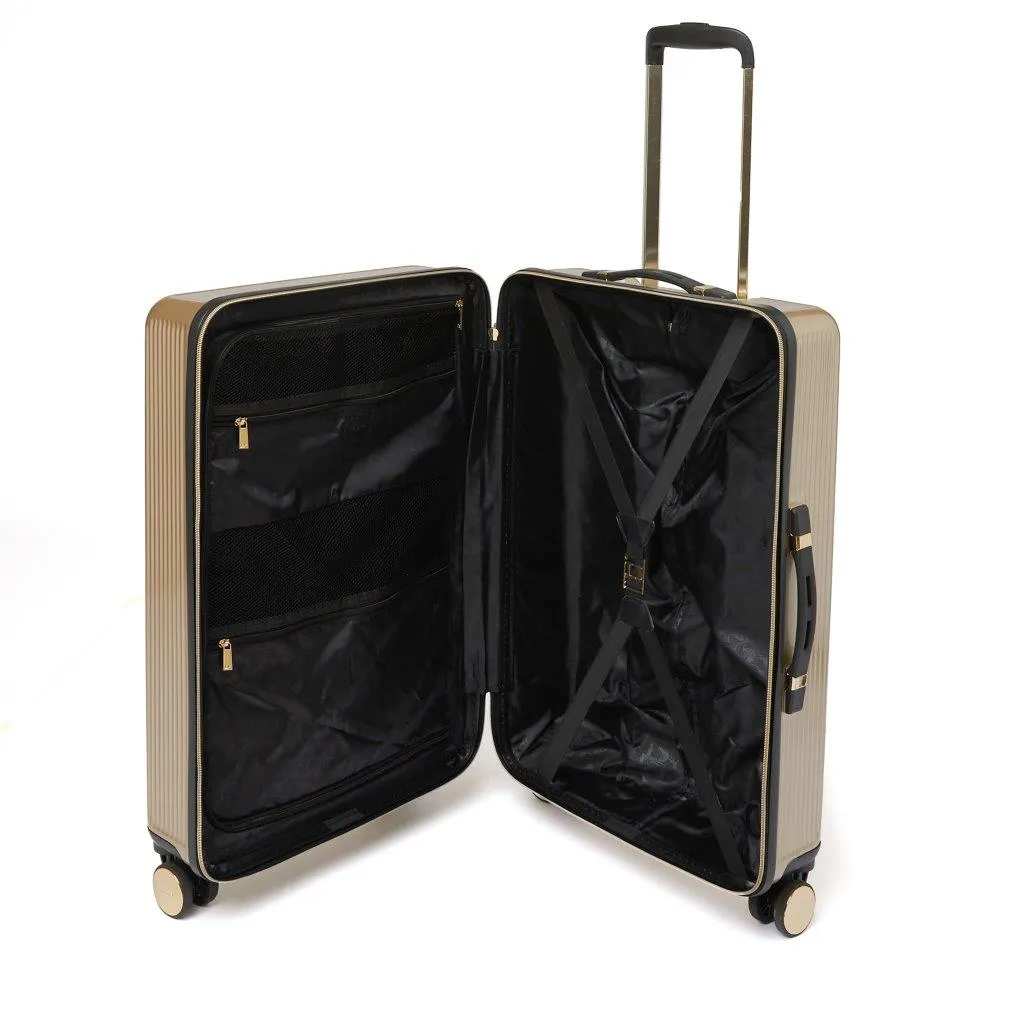 Dune London Olive 67cm 4-Wheel Medium Suitcase