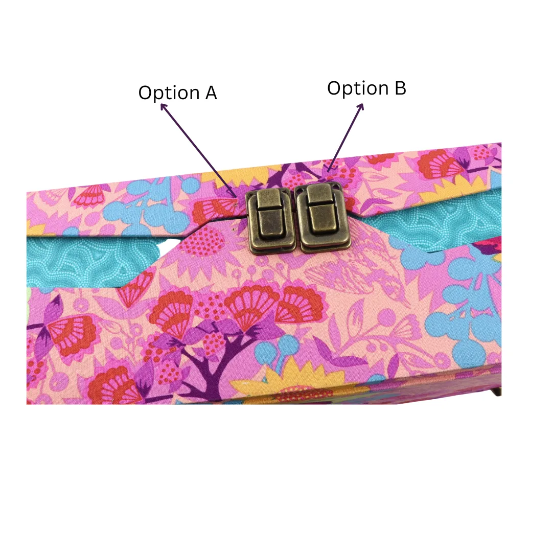 Flat box latch, box clasp, HD30