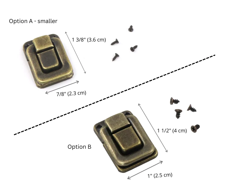 Flat box latch, box clasp, HD30