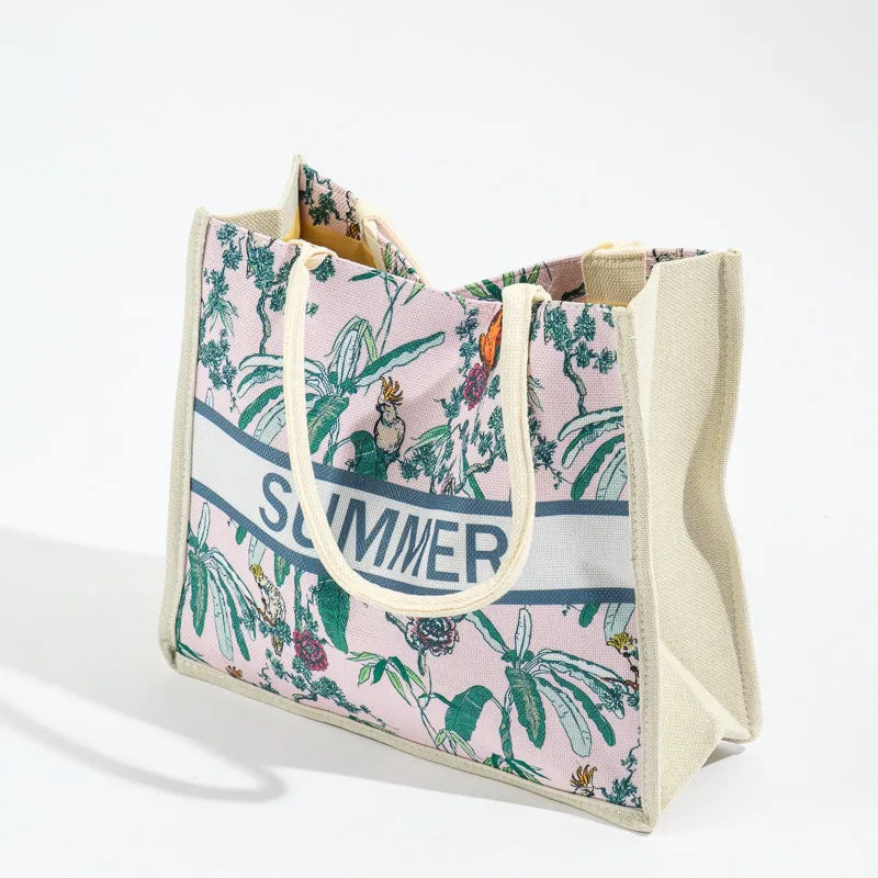 Floral Tote Bag - Tropical