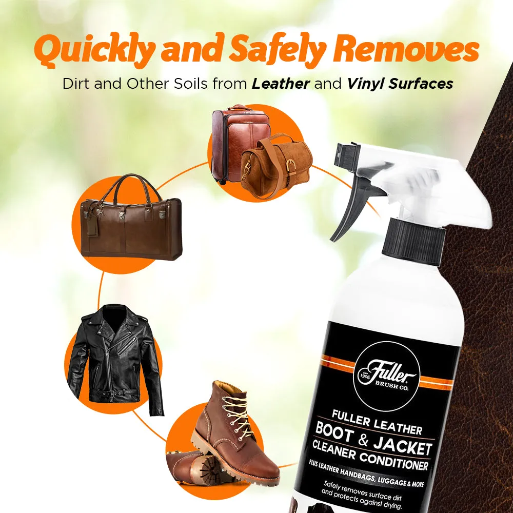 Fuller Leather Boot & Jacket Cleaner Conditioner with Sprayer