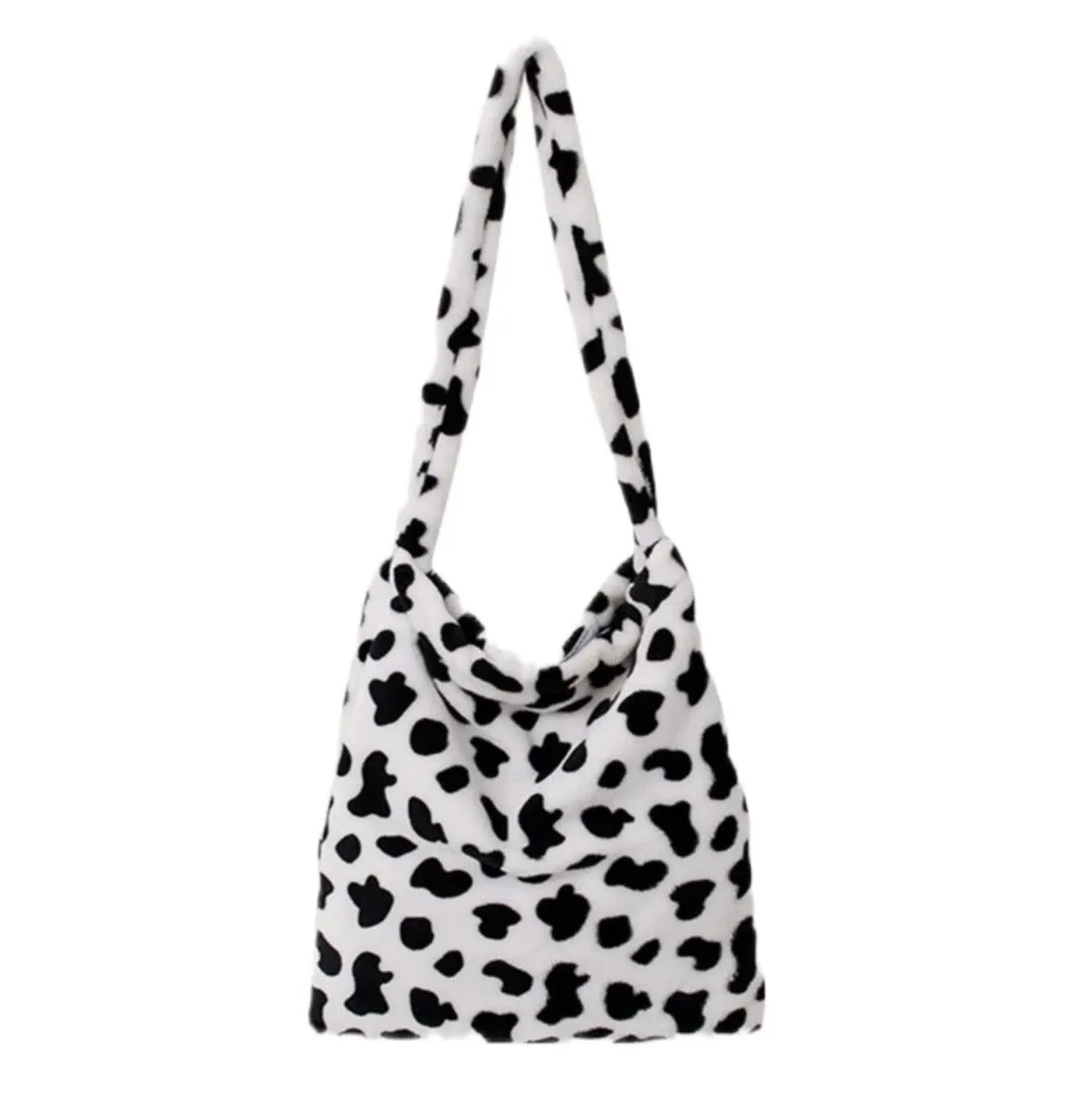 Furry Cow Print Bag
