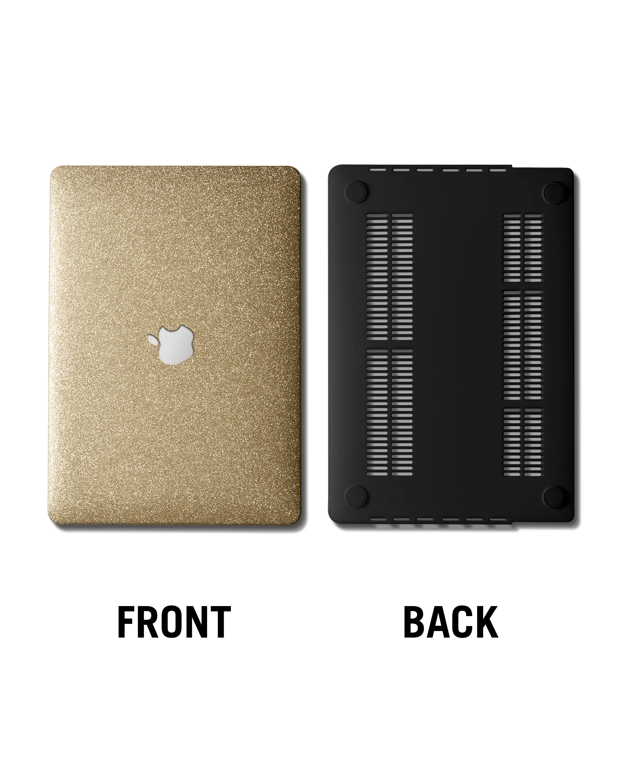 Gold Glitter Hardshell Case for Macbook