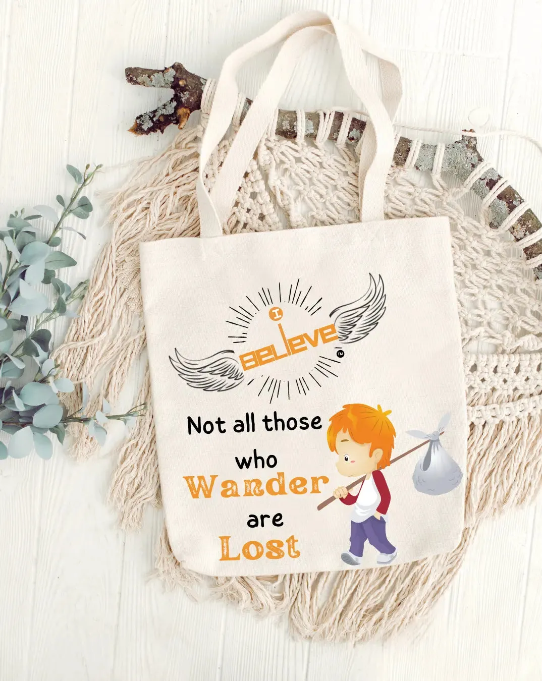 I Believe in Wanderers Daily Thaila -  Canvas Reusable Bags