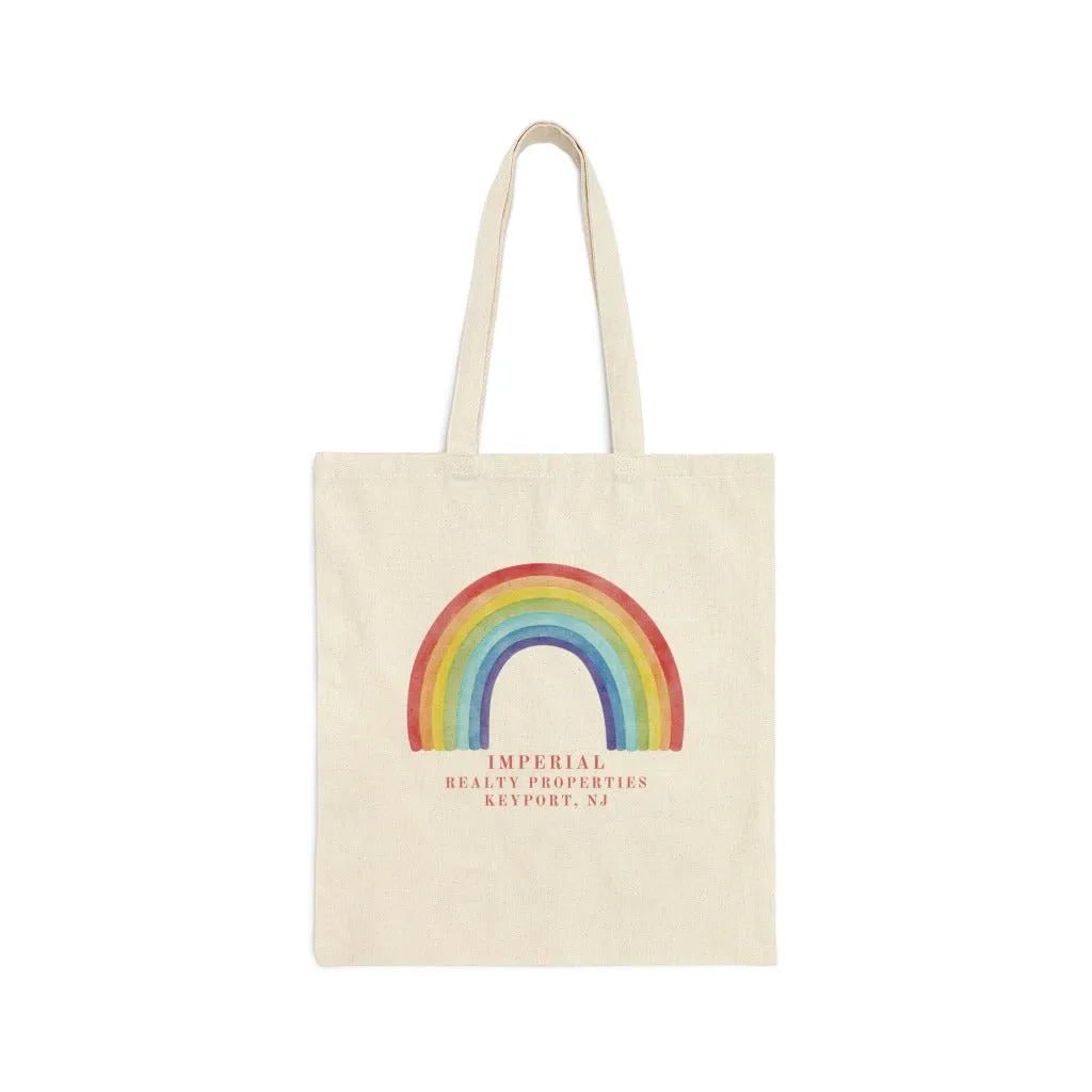 Imperial Realty Properties Rainbow, Cotton Canvas Tote Bag