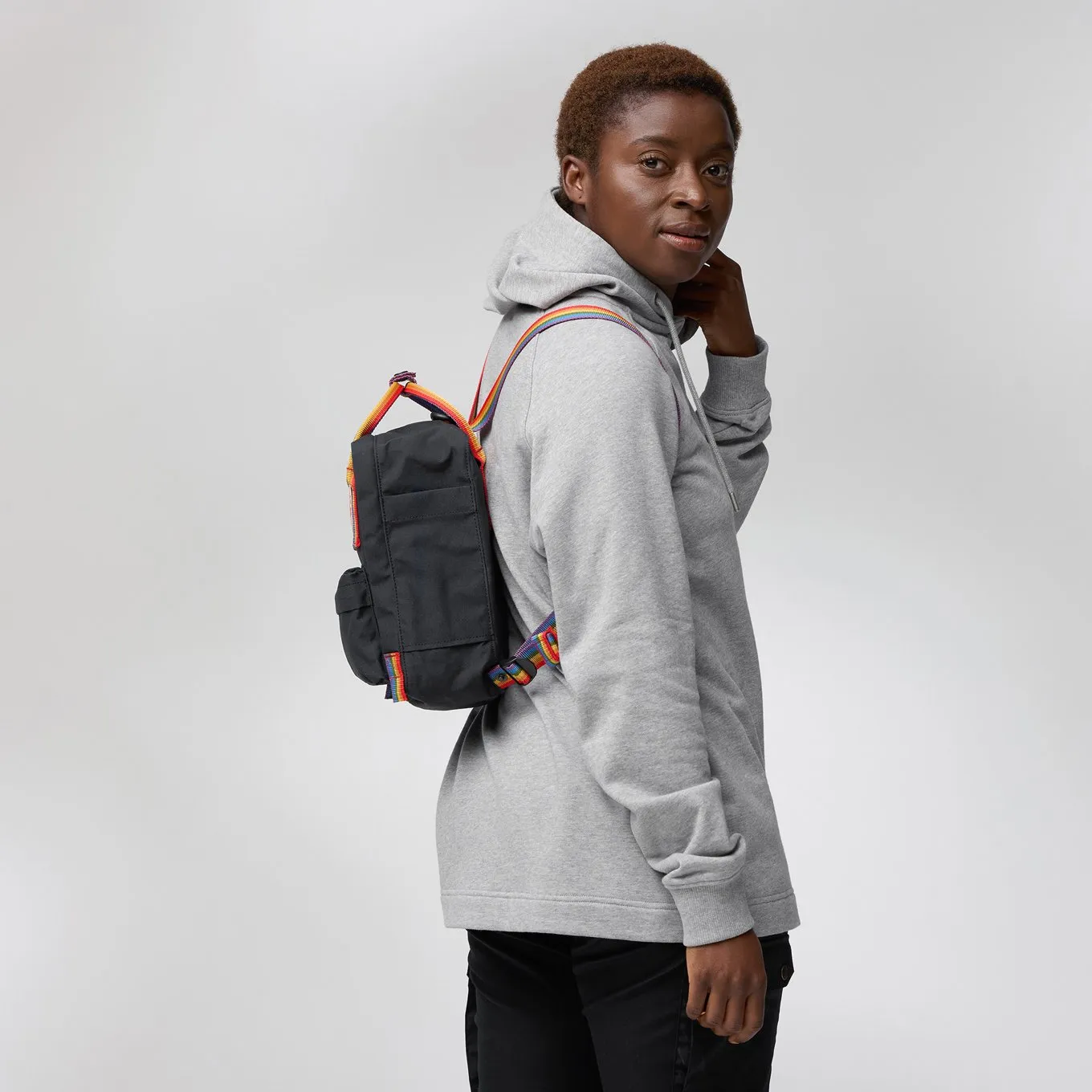 Knken Rainbow Mini Backpack - Black by Fjallraven