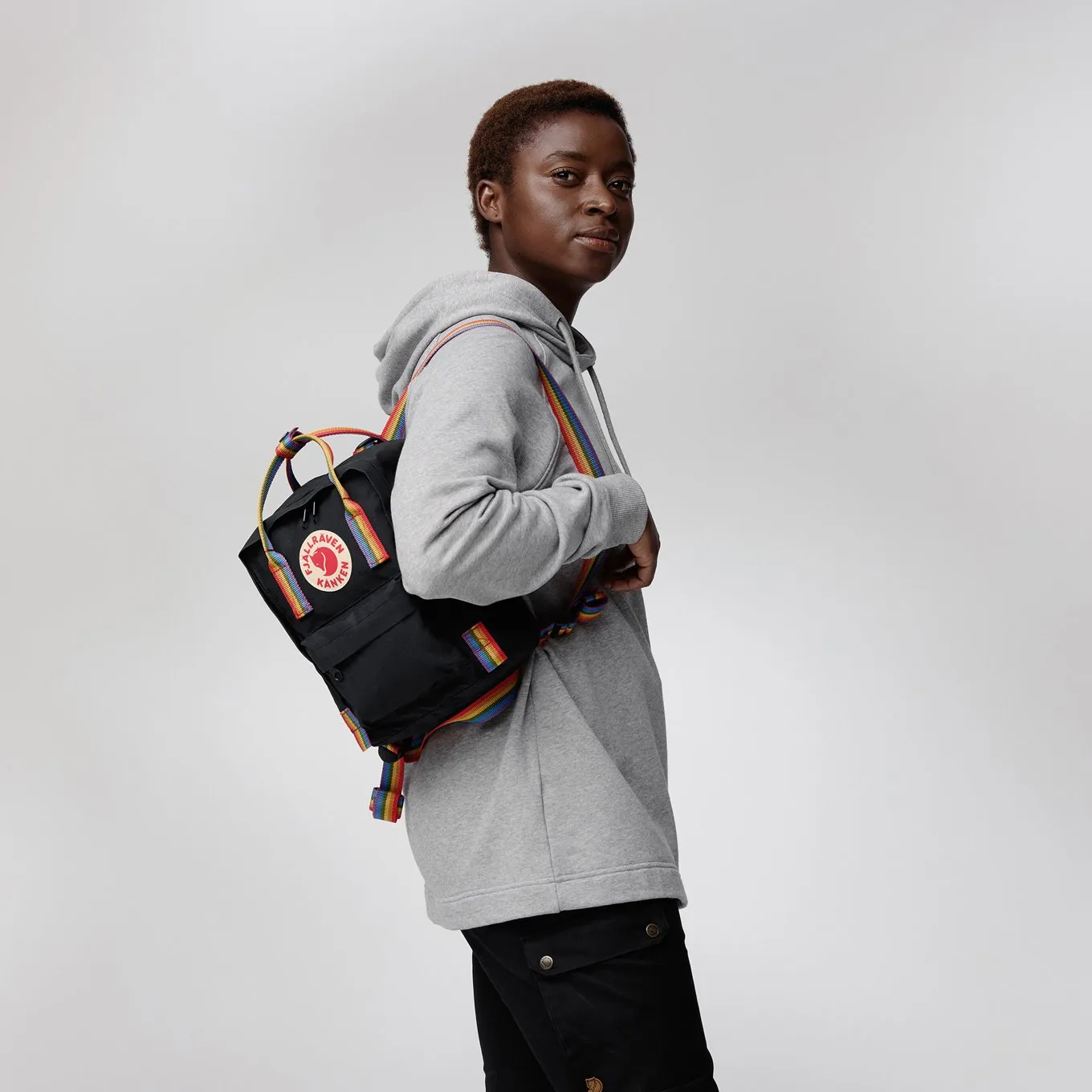 Knken Rainbow Mini Backpack - Black by Fjallraven