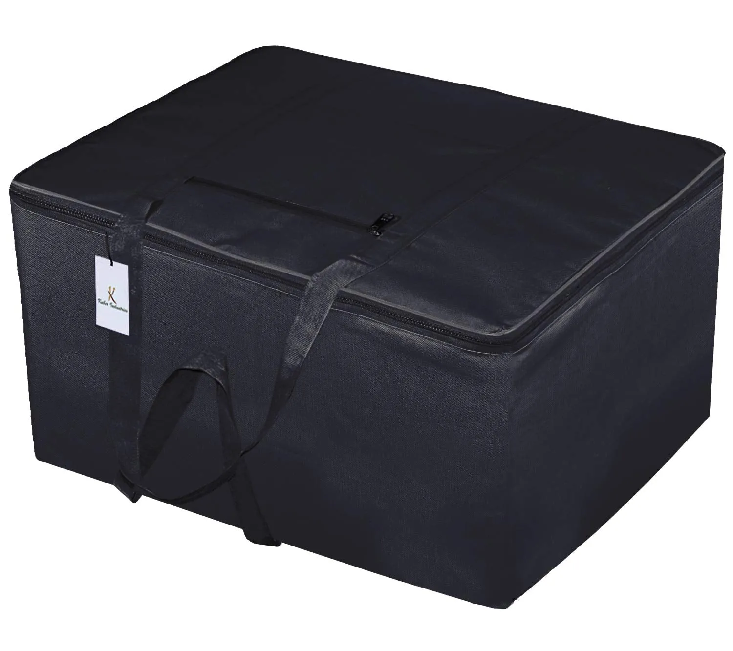 Kuber Industries Luggage Bag | Trolley Bags for Travel | Collapsible Luggage Bag | Travelling Bag | Trolley Bags for Suitcase | Lightweight Luggage Bag | 24 Inch | Pack of 5 | Black