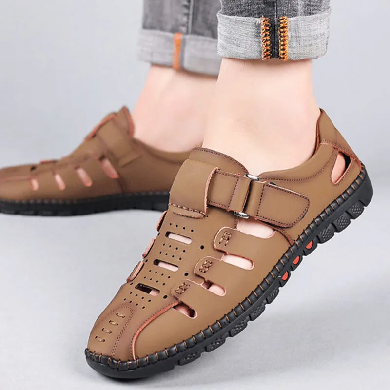 Limited Time Half Price OfferStylish Leather Hollow SandalsThe more you buy, the higher the discount