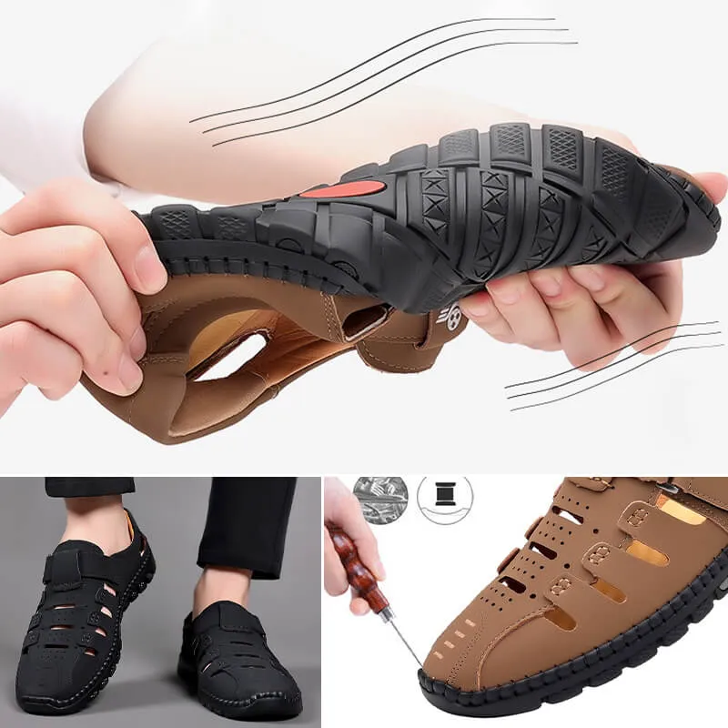 Limited Time Half Price OfferStylish Leather Hollow SandalsThe more you buy, the higher the discount