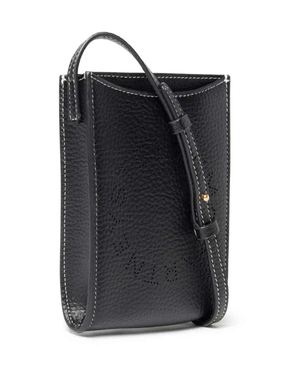 Logo Pouch Embossed Grainy Mat