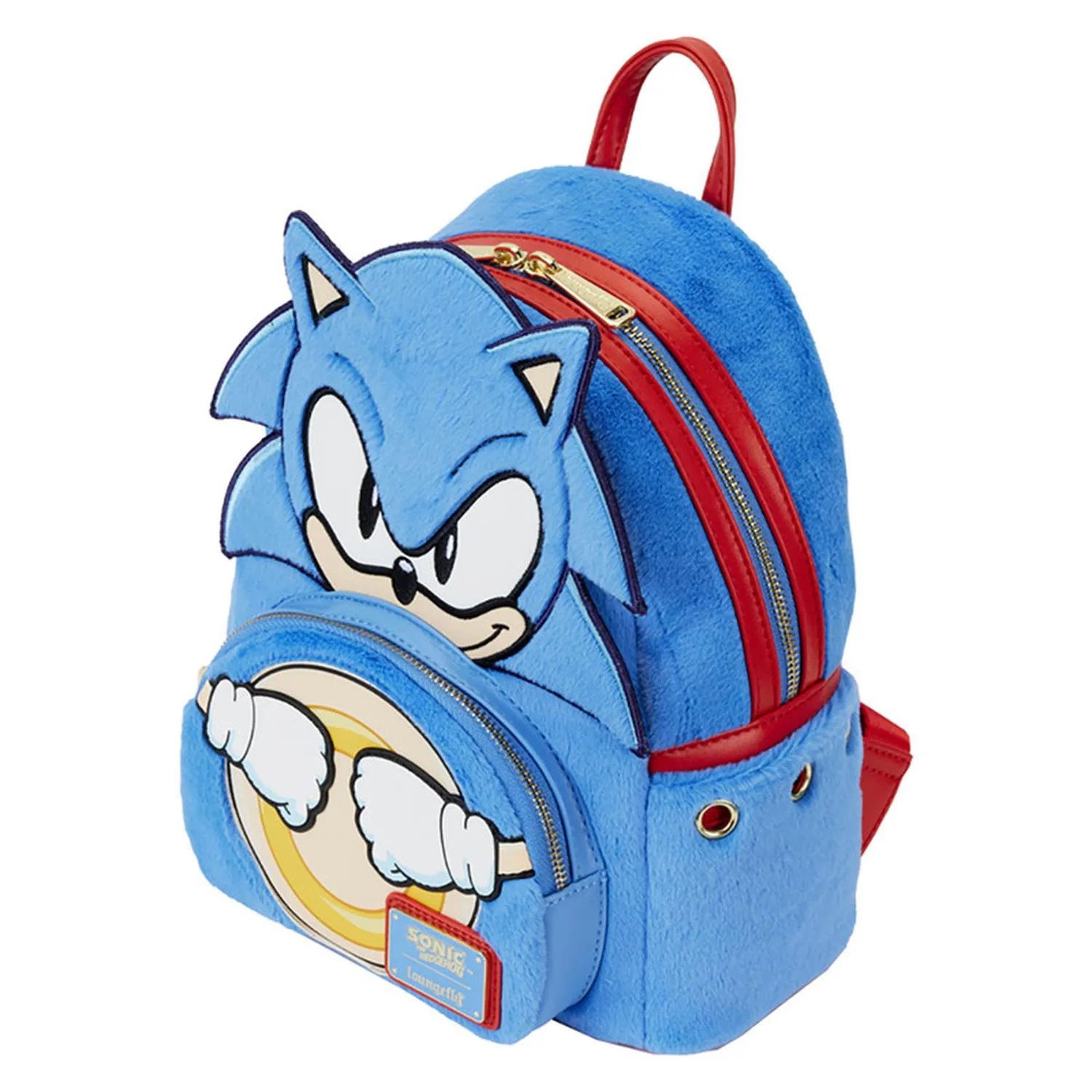 Loungefly Mini Backpack Classic Cosplay Plush Sonic The Hedgehog