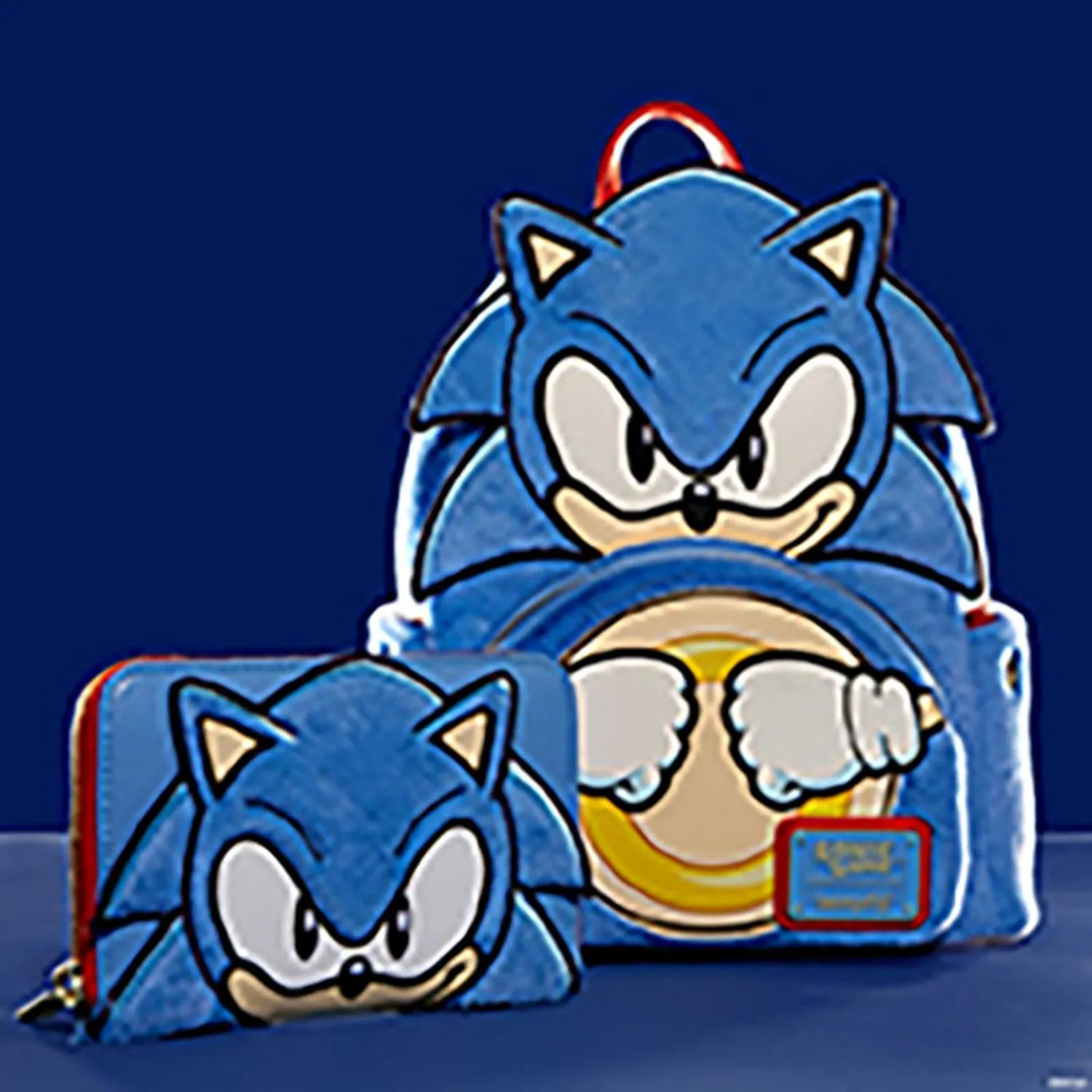 Loungefly Mini Backpack Classic Cosplay Plush Sonic The Hedgehog