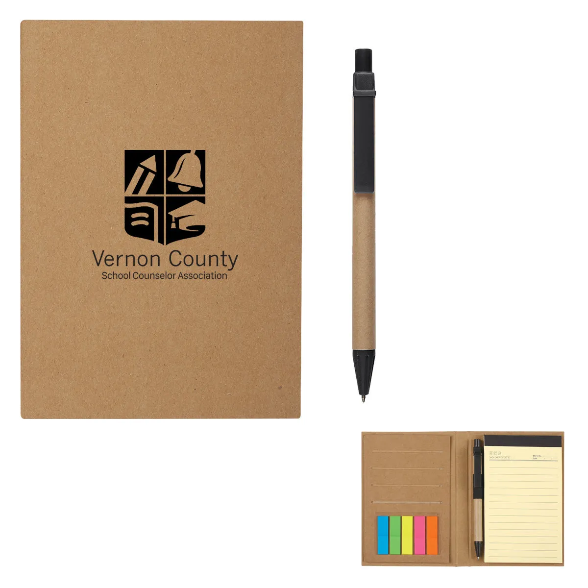 Meeting Mate Notebook w/Pen & Sticky Flags