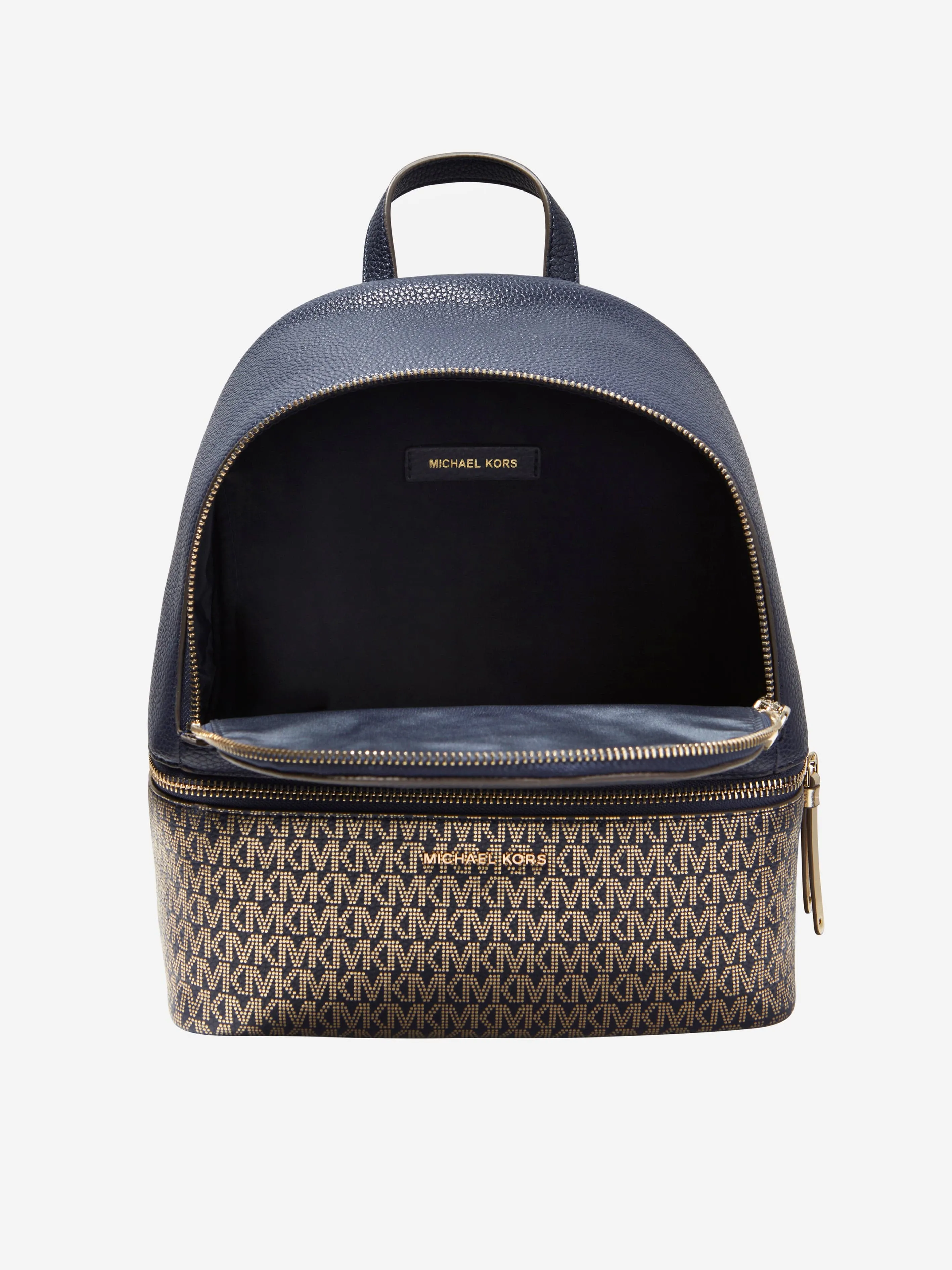 Michael Kors Girls Logo Backpack in Navy