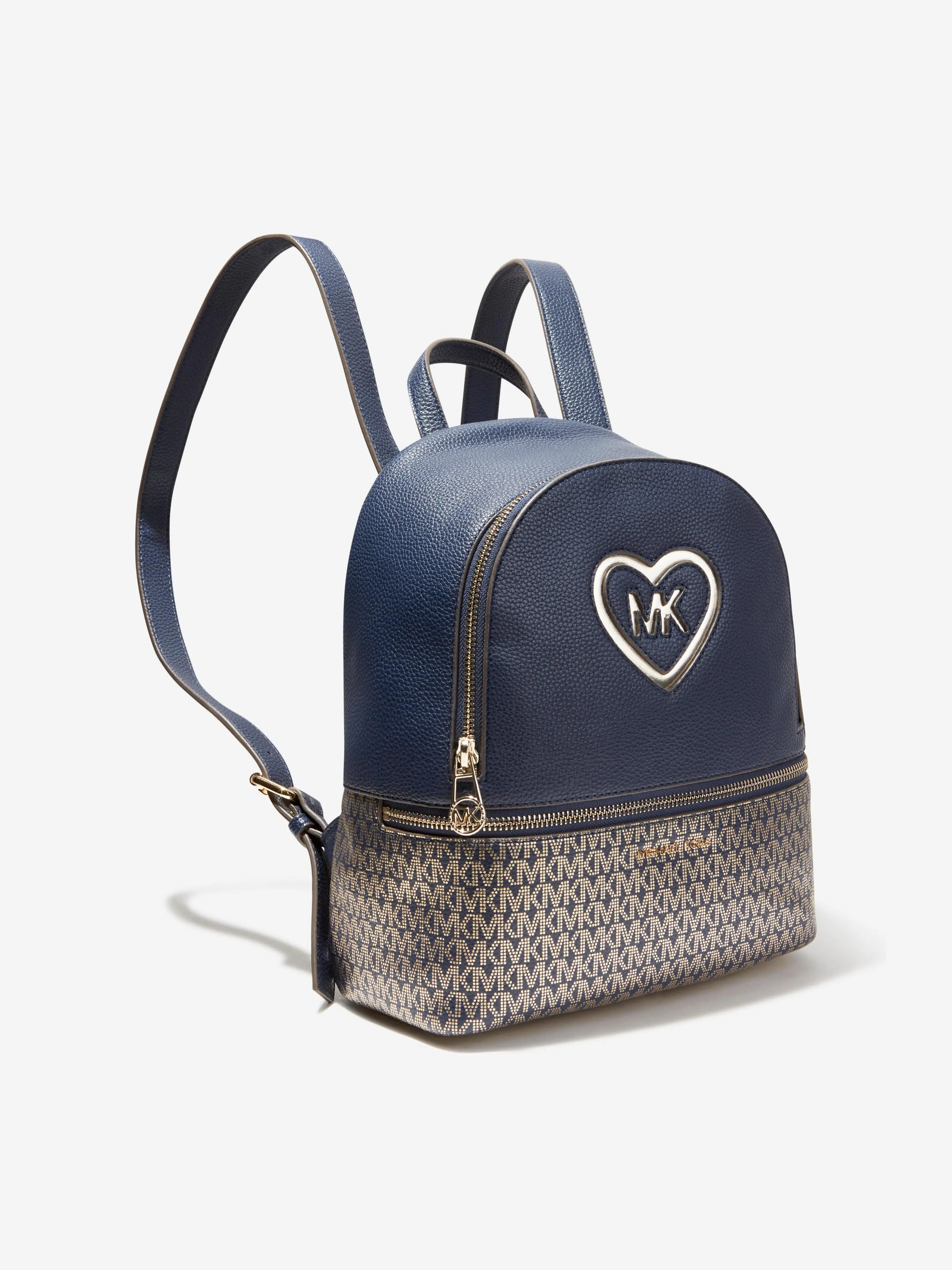 Michael Kors Girls Logo Backpack in Navy